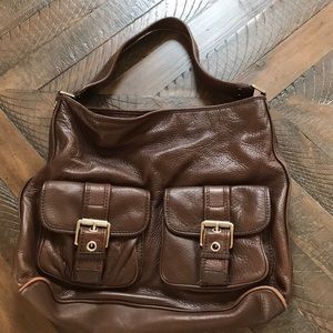 MICHAEL Michael Kors brown pebble leather bag